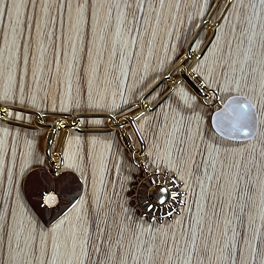 Universal Thread Gold Charm Necklace - Picture 5 of 9